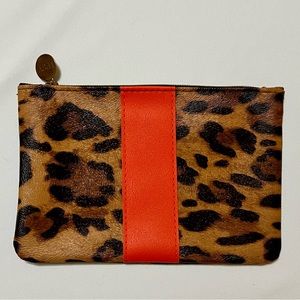NWT - Ipsy Makeup Bag - Never Used - Leopard Print and Burnt Orange